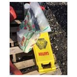 PLAY SAND & CAUTION SIGN