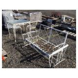 PATIO SET GLIDER, TABLE & CHAIRS