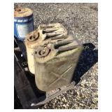 (2) Metal Gas Cans