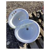 (2) Porcelain Sinks