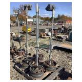 (4) Homemade Electrical Posts w/ Lights