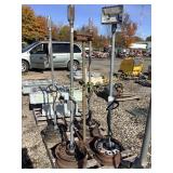 (4) Homemade Electrical Posts w/ Lights