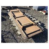 (2) WOOD FOLDING TABLES