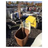 BROWN POLY YARD CART & RAKE
