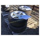 (4)265/ 55.2ZR -18 TIRES ON 5 LUG RIMS