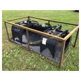 WOLVERINE  72" SKIDSTEER GRAPPLE BUCKET ATTACHMENT