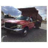 2002 FORD F-350 W/ 11' DUMP BODY W/ BOSS UNDERCARR