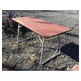 REDWOOD FOLDING TABLE