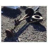 (2) TRAILER AXLES W/ TIRES