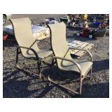 (2) Aluminum Patio Chairs