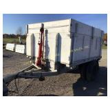 S/A 6x8 Manual Dump Wooden Utility Trailer