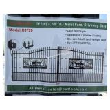 AllMetal K0720 Unused Metal Farm Driveway Gate