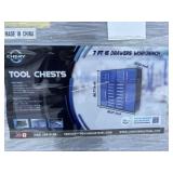 Unused 2025 7 FT Work Bench with 16 Drawers.