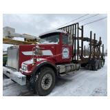 2000 WESTERN STAR 4900 W/ REAR MOUNT ROTOBEC CRANE
