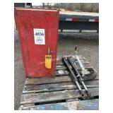 e1. Matco tool box and hydraulic cylinder jack