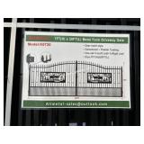 AllMetal K0720 Unused Metal Farm Driveway Gate