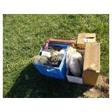 LOT OF MILWAUKEE DRILL, COPPER TUBING, GATOR PARTS