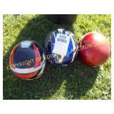 (3) MOTORCYCLE HELMETS