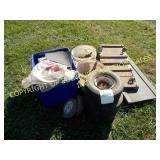 (2) SHOP CREEPERS, CHAINS, & HINGES