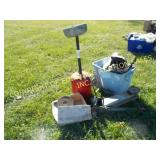 OIL CATCH TANK, JACK, & MISC PARTS