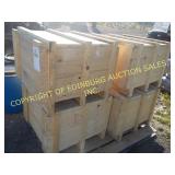 (4) WOOD CRATES