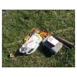 LOT MISC GREASE GUN, DREMILL TOOL, DRILL BITS