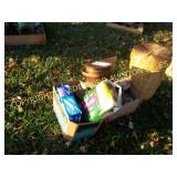 GOLF BALLS, MISCV DECORATIONS, DEPENDS, & HAMPER