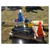 POLY SWING SEAT, SPRAYERS, POLE HOLE SHOVEL, MISC