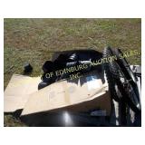 BOX OF PVC PIPE COUPLERS, VINYL FLOORING