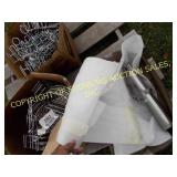 (2) BOXES OF CONDIMENT HOLDERS (2) LOWER FORK TUB