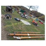 VINTAGE WOODEN SAILBOAT BOOMS