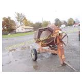 WACO GAS ENGINE CEMENT MIXER ON WHEELS