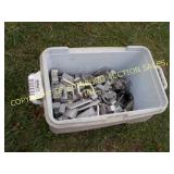 LOT OF MISC ALUMINUM  AND METAL BRACKETS