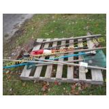 LOT OF MISC YARD TOOLS
