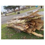 LOT OF BUNDLED SLAB WOOD
