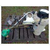 WEED TRIMMER AND POOL FILTER