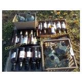 LOT OF EMPTY JUGS & WINE BOTTLES