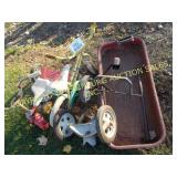LOT OF KIDS BICYCLES & WAGON