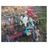 LOT OF KIDS TRICYCLES