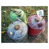 (3) MISC METAL GAS CANS