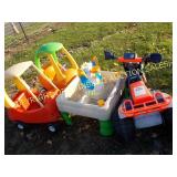 LOT OF POLY KIDS TOYS