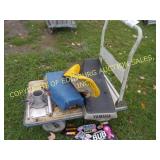 4 WHEEL DOLLY CART AND DIRTBIKE SEATS