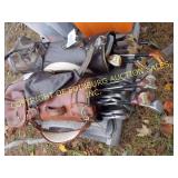 (2) GOLF BAGS W/CLUBS