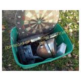 TUB OF MISC LIGHTS & GAMES