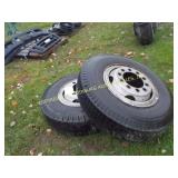 (2) 10.00-20 TRUCK TIRES