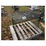 (2) DOG CAGES