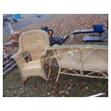 (2) WICKER CHAIRS