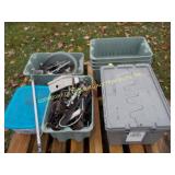 LOT OF MISC MACHINE PARTS AND BINS