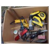 BOX OF ELECTRICAL TOOLS