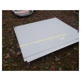 (4) SHEETS OF ALUMINUM DIAMOND PLATE